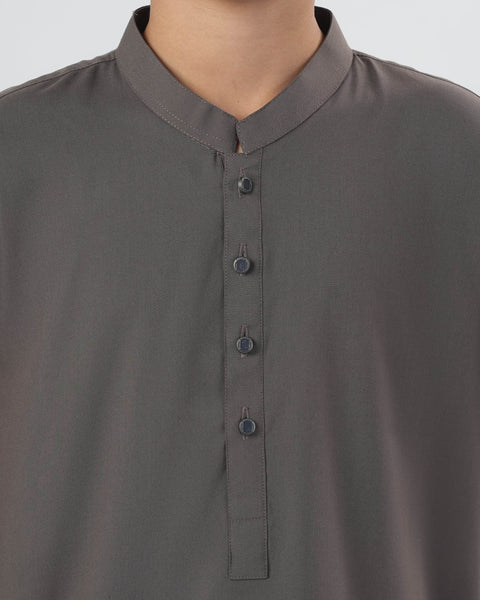 Boys' Plain Poly Viscose Shalwar Kameez