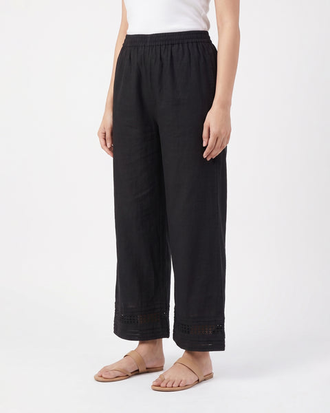 Women's Solid Rawsilk Trousers
