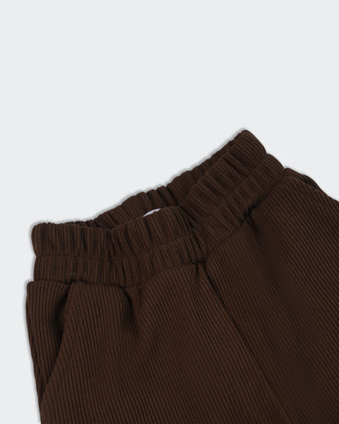 Newborn Girls Textured Trousers