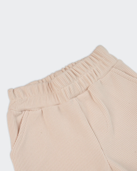 Newborn Girls Textured Trousers