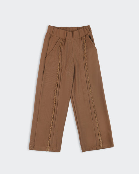 Textured Wide Leg Trouser