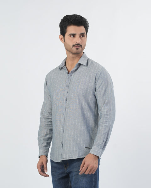 Men's Casual Full Sleeves Strip Shirt