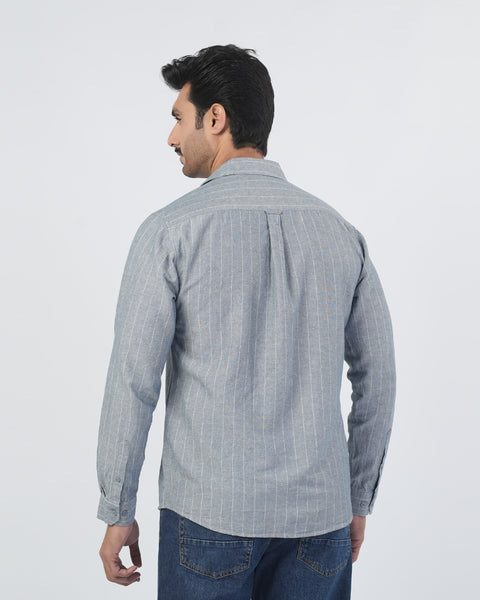 Men's Casual Full Sleeves Strip Shirt