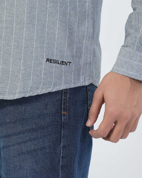 Men's Casual Full Sleeves Strip Shirt