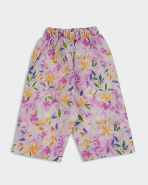Newborn Girls Printed Fusion 2 Pcs Suit