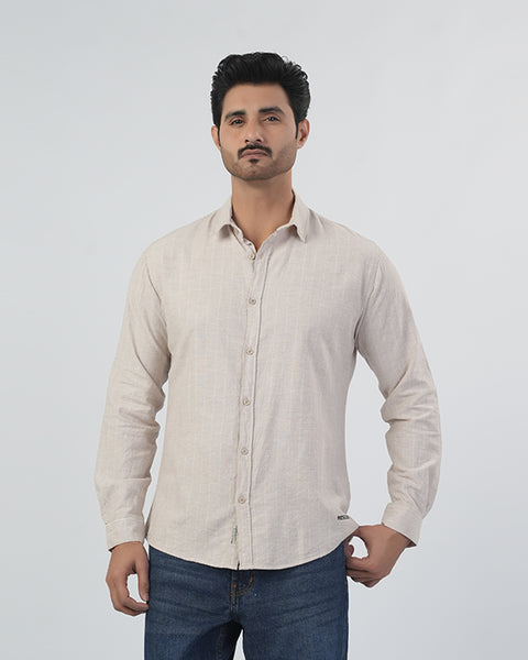 Men's Casual Full Sleeves Strip Shirt