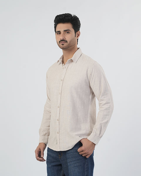 Men's Casual Full Sleeves Strip Shirt