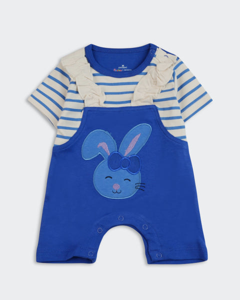 Newborn Girls Interlock Romper