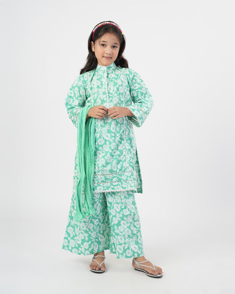 Essentials Printed 3Pc Suit