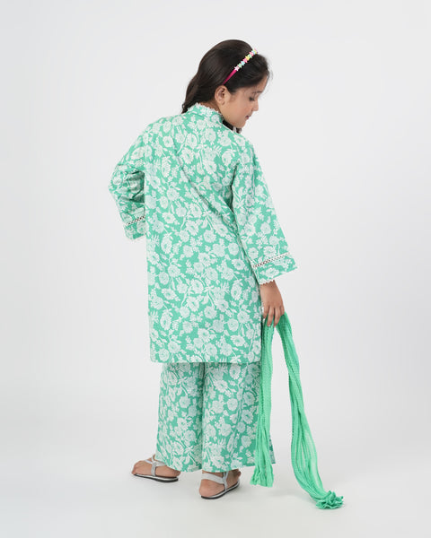Essentials Printed 3Pc Suit