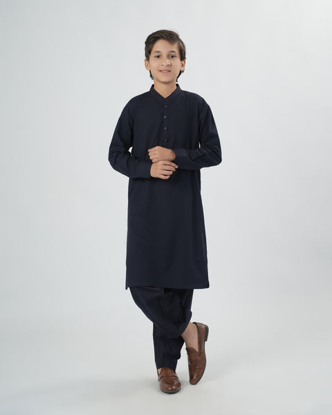 Boys' Plain Poly Viscose Shalwar Kameez