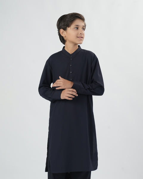 Boys' Plain Poly Viscose Shalwar Kameez