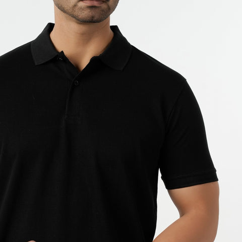 Eminent Men's Half Sleeves Polo T-Shirt - Black, Men's T-Shirts & Polos, Eminent, Chase Value
