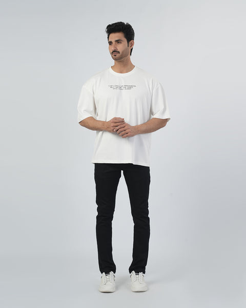 Graphic Jersey Over Size T-Shirt