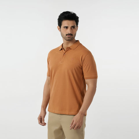 Eminent Men's Basic Polo T-Shirt - Almond