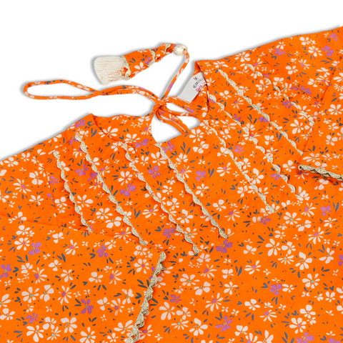 Eminent Girls Shalwar Suits - Orange