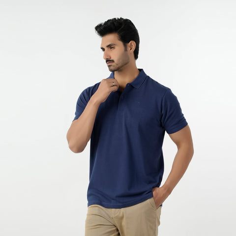 Eminent Men's Polo Half Sleeves T-Shirt - Navy Blue, Men's T-Shirts & Polos, Eminent, Chase Value