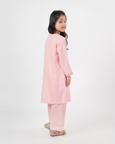 Girls' Essentials Embroidered 2Pc Suit