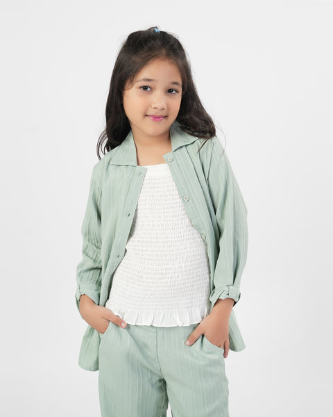 Girls' Plain Fusion 2pc Suit