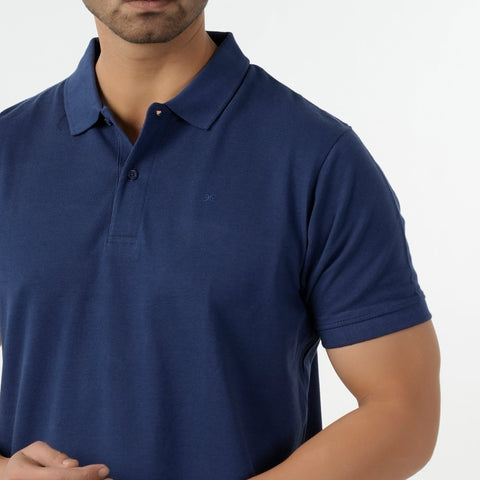Eminent Men's Polo Half Sleeves T-Shirt - Navy Blue, Men's T-Shirts & Polos, Eminent, Chase Value