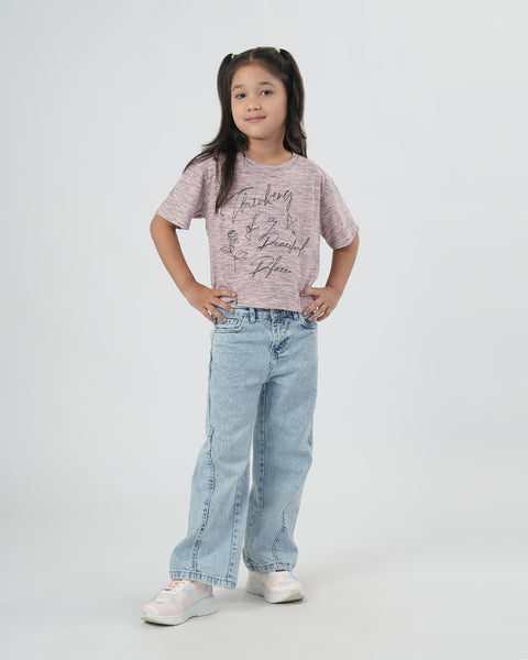 Girls' Half Sleeves T-Shirt