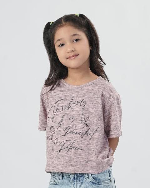 Girls' Half Sleeves T-Shirt