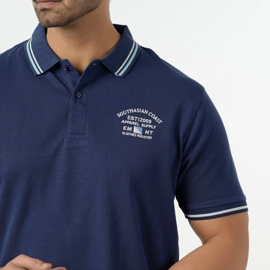 Eminent Men's Polo Half Sleeves T-Shirt - Navy Blue, Men's T-Shirts & Polos, Eminent, Chase Value