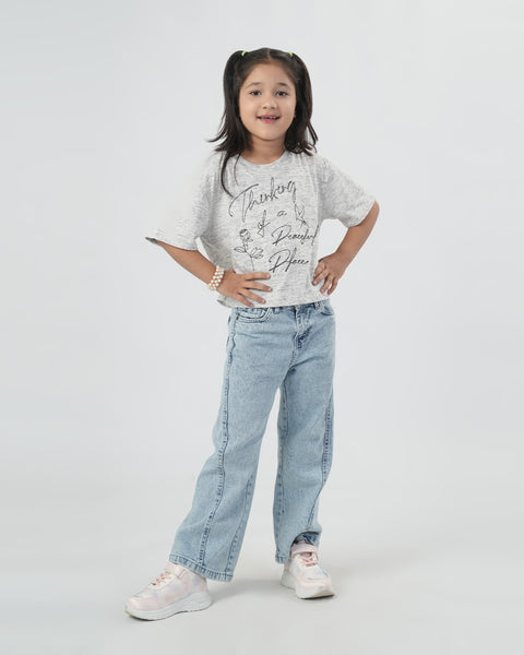 Girls' Half Sleeves T-Shirt