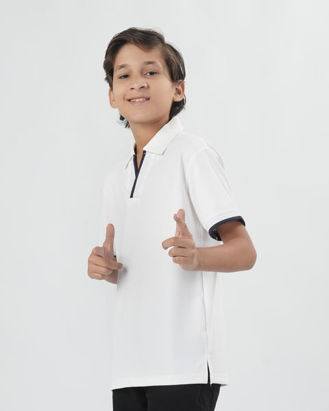Boys' Half Sleeves Polo T-Shirt