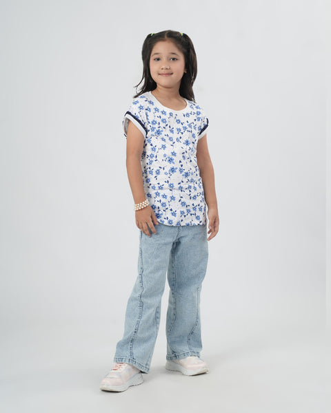 Girls' Half Sleeves T-Shirt