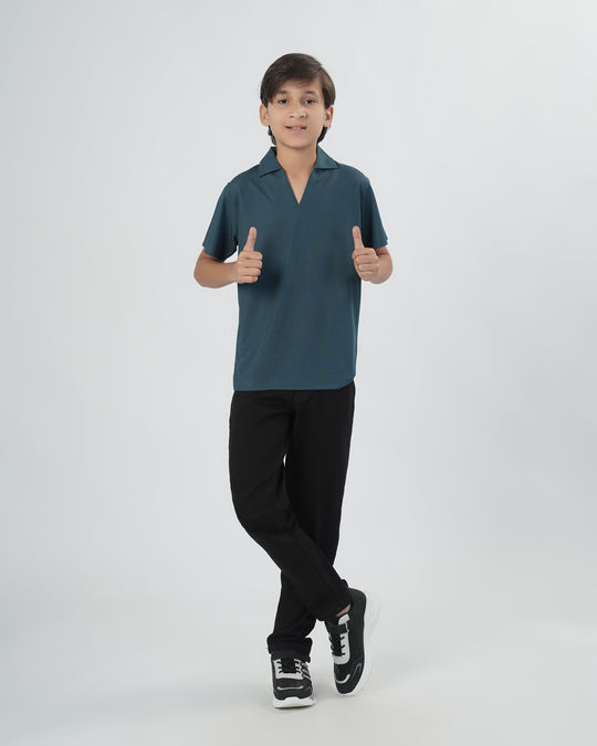 Boys Half Sleeves Polo T-Shirt