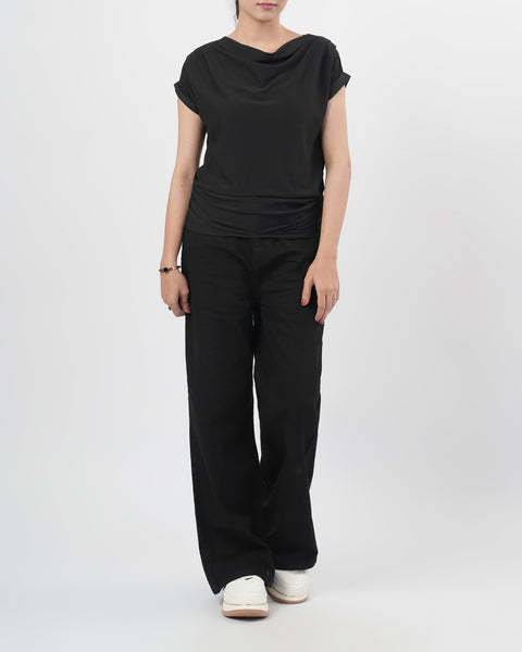Women's Solid Textured T-Shirt