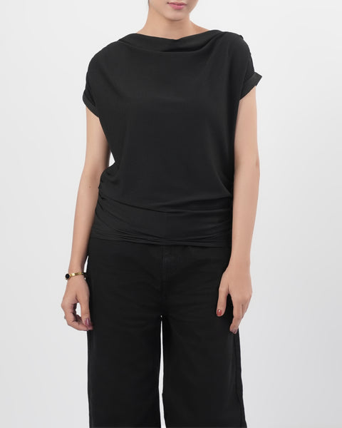 Women's Solid Textured T-Shirt