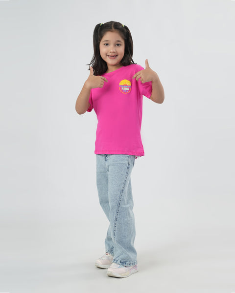 Girls' Half Sleeves T-Shirt