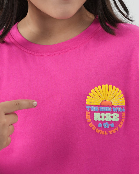 Girls' Half Sleeves T-Shirt
