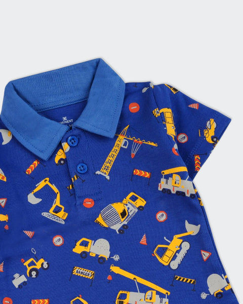 Newborn Boys Interlock Co-Ord Set