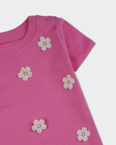Newborn Girls Interlock T-Shirt
