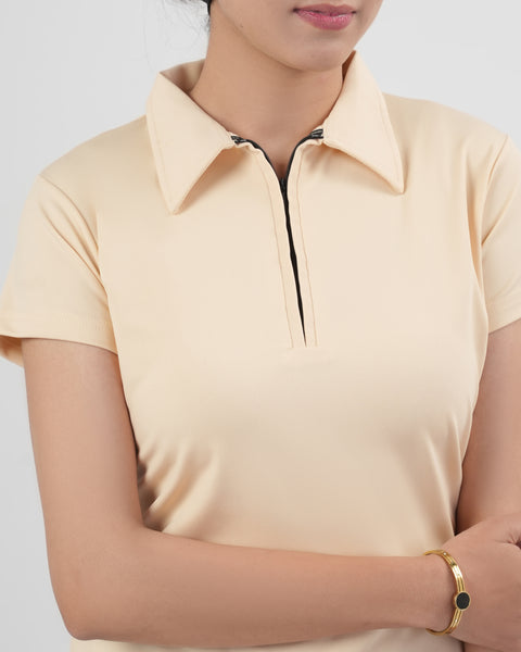 Women's Solid Dry-Fit T-Shirt