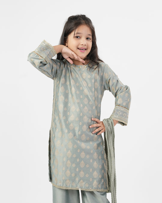 Girls' Signature Embroidered 3Pc Suit