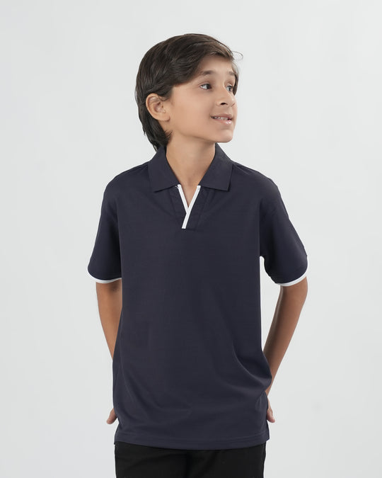 Boys Half Sleeves Polo T-Shirt