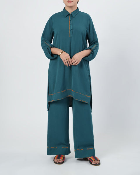 Eminent Women's Twill Dyed 2Pcs Suit