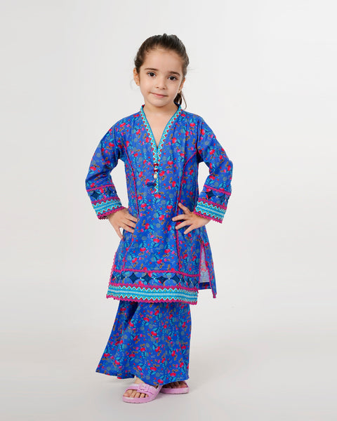 Eminent Girls Shalwar Suits - Blue