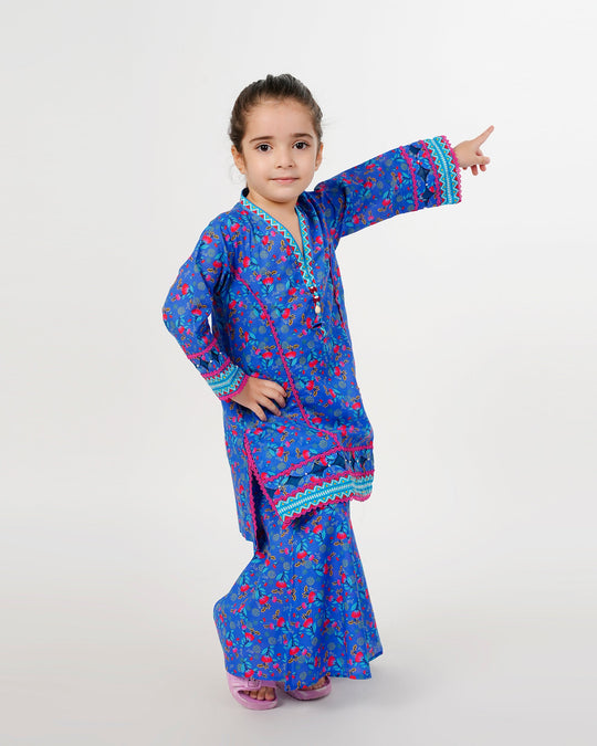Eminent Girls Shalwar Suits - Blue