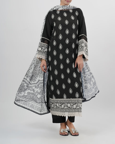 Women’s Embroidered Signature 3 Pcs Suit