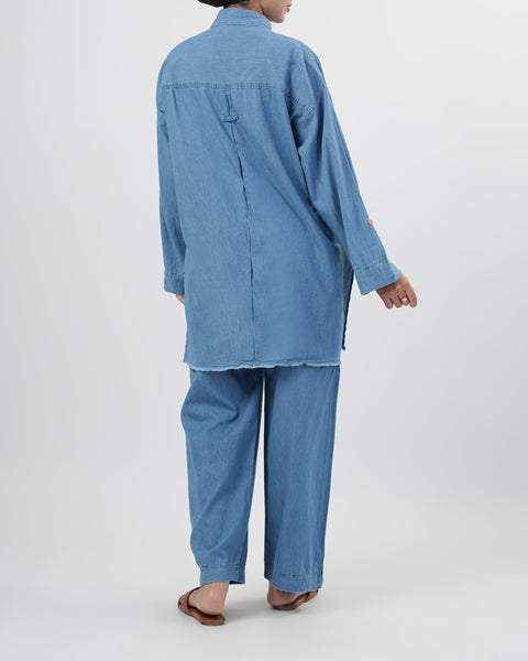 Women's Plain Fusion 2 Pcs Suit
