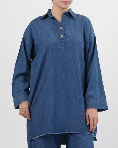 Women's Plain Fusion 2 Pcs Suit