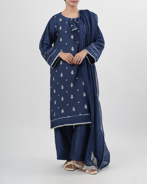 Women’s Ethnic Embroidered 3 Pcs Suit