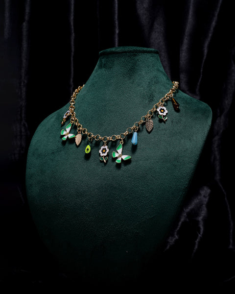 Emerald Charm Necklace