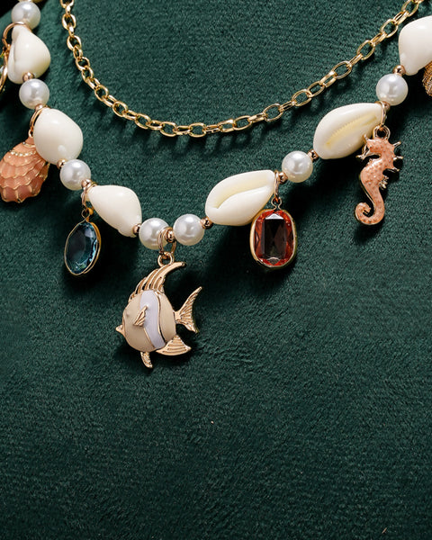 Ocean Treasure Charm Necklace