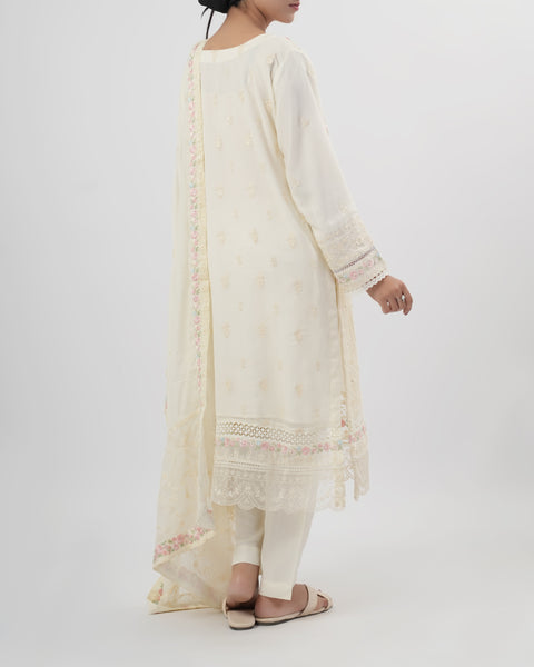 Women’s Luxury Embroidered Chiffon 3 Pcs Suit